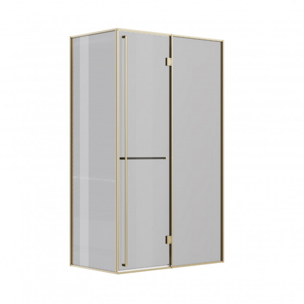 Душевая дверь Roca Apex 120x80x200  R стекло тонированное, профиль золото матовое (Z.RU93.0.788.8)