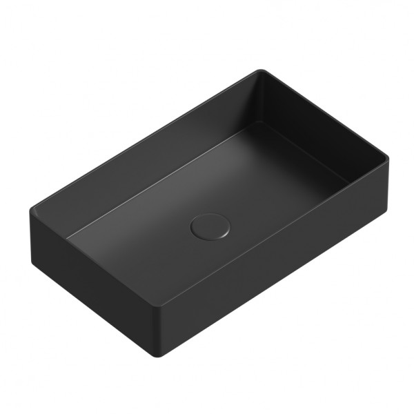Раковина накладная Abber Rechteck 60x36x13 черная матовая (AC2220MB)