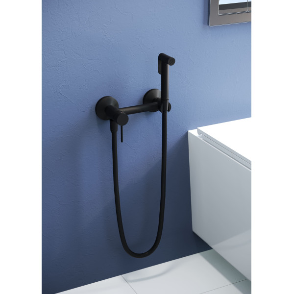Смеситель с гигиеническим душем RGW Shower Panels черный (581408215-04) Смеситель с гигиеническим душем RGW Shower Panels черный (581408215-04)