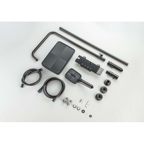 Душевая система Aquatek Поларис оружейная сталь (AQ3040BGM)