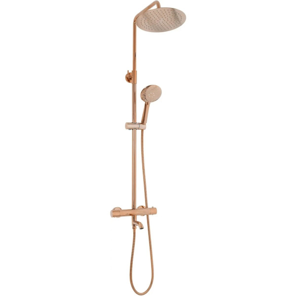 Душевая система термостат с изливом Rea Lungo Rose Gold (REA-P6606) Душевая система термостат с изливом Rea Lungo Rose Gold (REA-P6606)