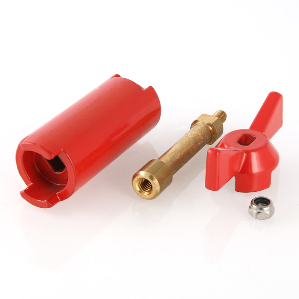 Ручка для шарового крана Valtec 1/2" удлиненная (красная бабочка) VT.520.R.04