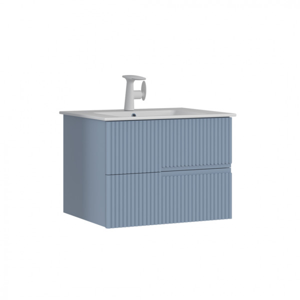 Тумба подвесная Orka Moonlight 910x510x510 с раковиной голубой матовый (5001501) Тумба подвесная Orka Moonlight 910x510x510 с раковиной голубой матовый (5001501)