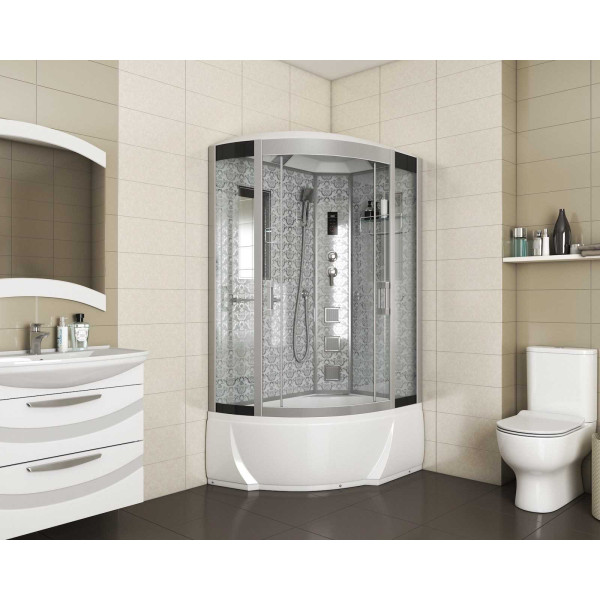 Душевая кабина Niagara с гидромассажем Luxe 1200*800*2200 стекло прозрачное, профиль хром (NGL-7712W R) Душевая кабина Niagara с гидромассажем Luxe 1200*800*2200 стекло прозрачное, профиль хром (NGL-7712W R)