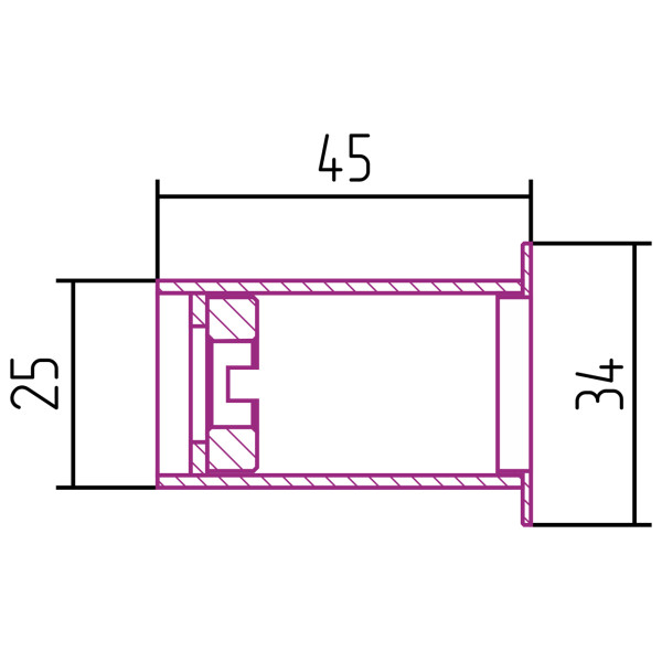 Модуль скрытого подключения Сунержа для МЭМ CUBE матовый черный (31-1527-0000)