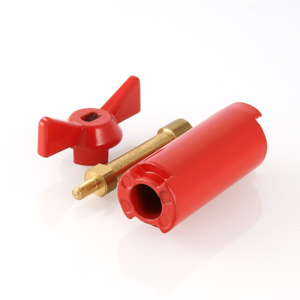 Ручка для шарового крана Valtec 1/2" удлиненная (красная бабочка) VT.520.R.04