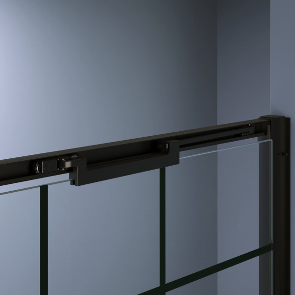 Душевая дверь RGW SV-05-2-B 800xx2000 стекло черная смарт линия, профиль черный (703205208-194)