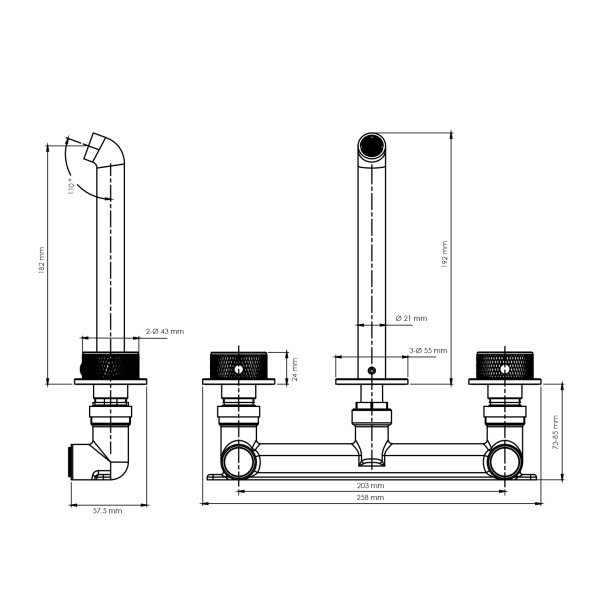 Смеситель для раковины WasserKRAFT Мюриц (Muritz) розовое золото матовое (9845BRG)