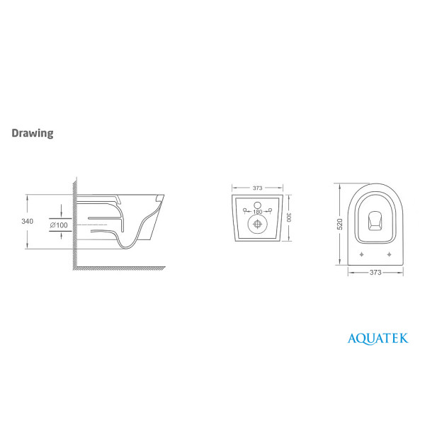 Унитаз подвесной Aquatek Сириус белый (AQ1582T-00)