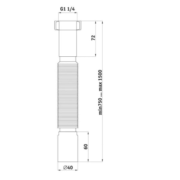 Отвод гофр. переходной 1 1/4"*40 АНИ удлиненный (495-1325 мм.) АНИ пласт (K214) Отвод гофр. переходной 1 1/4"*40 АНИ удлиненный (495-1325 мм.) АНИ пласт (K214)