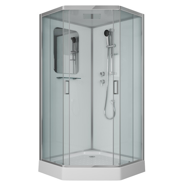 Душевая кабина Niagara Premium 900*900*2200 стекло прозрачное, профиль хром (NG-6001-01D) Душевая кабина Niagara Premium 900*900*2200 стекло прозрачное, профиль хром (NG-6001-01D)