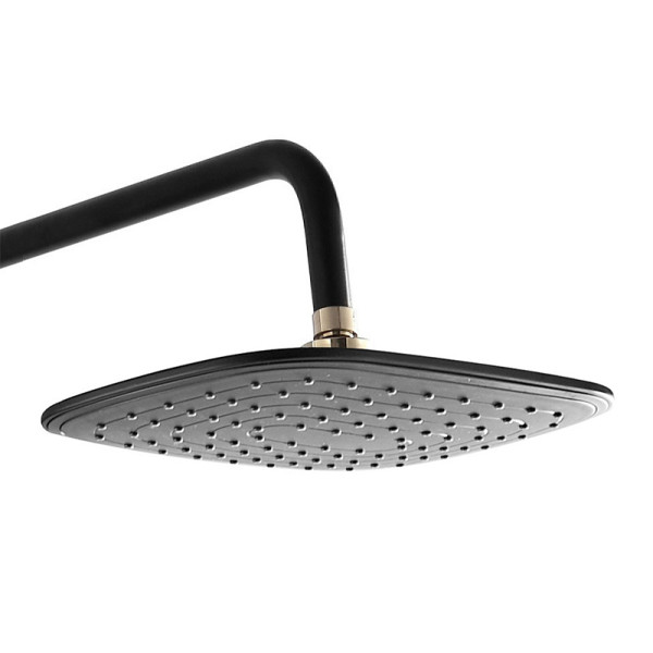 Душевая система Azario с поворотным изливом черная/золото (AZ-801-2)