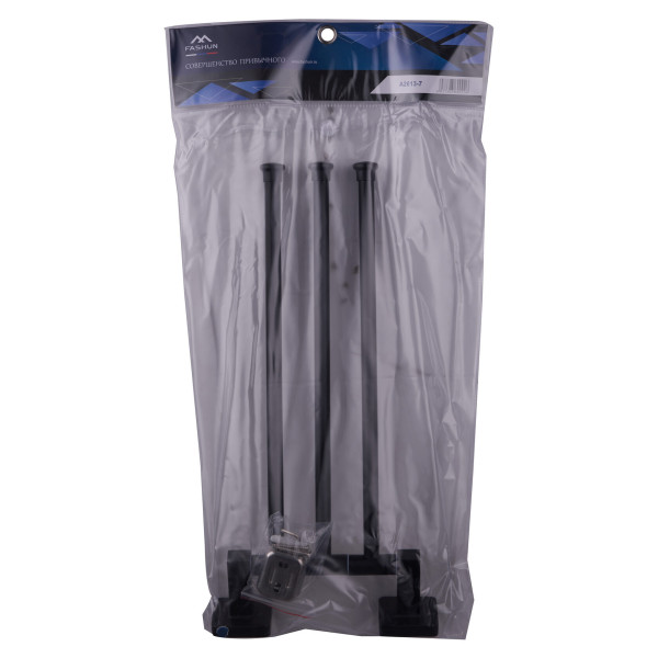 Полотенцережатель Fashun 3-х реечный поворот. 334х175х60 мм цинк. сплав + нерж. сталь черный (A2613-7)