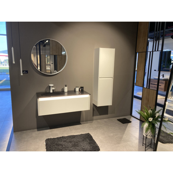 Тумба подвесная Orka Lisbon 900x500x350 с раковиной кашемировый матовый (5001429) Тумба подвесная Orka Lisbon 900x500x350 с раковиной кашемировый матовый (5001429)