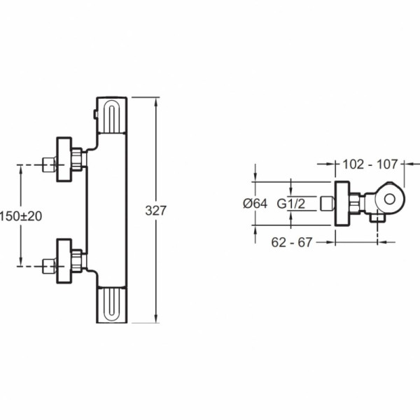 Смеситель для душа Jacob Delafon Rivoli хром (E24324-CP)