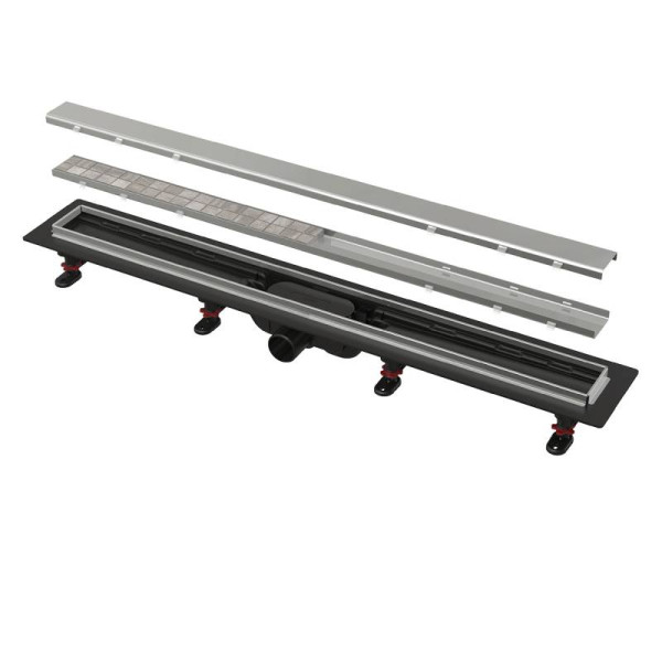 Лоток душевой AlcaPlast / AlcaDrain 550 мм с порогами, под кладку плитки, боковой слив D40, комбинированный гидрозатвор (APZ20-550) Лоток душевой AlcaPlast / AlcaDrain 550 мм с порогами, под кладку плитки, боковой слив D40, комбинированный гидрозатвор (APZ20-550)