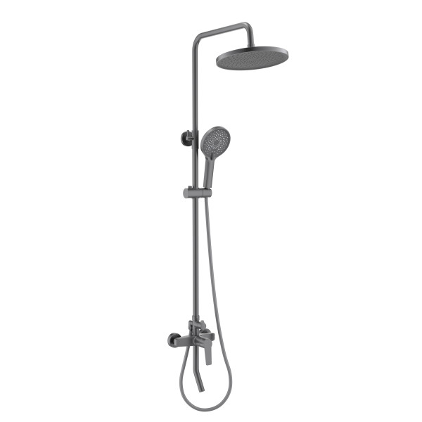 Душевая система Aquatek Лугано оружейная сталь (AQ2740BGM)
