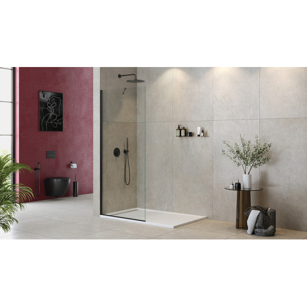 Душевая перегородка Cezares Liberta 70x195 стекло прозрачное, профиль черный (LIBERTA-L-1-TB-70-C-NERO) Душевая перегородка Cezares Liberta 70x195 стекло прозрачное, профиль черный (LIBERTA-L-1-TB-70-C-NERO)