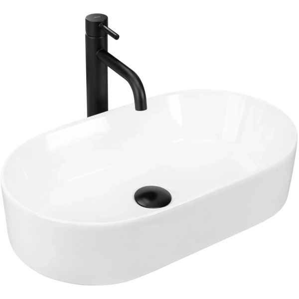 Раковина накладная REA Layla 53x30x11,5 белая (REA-U9108)