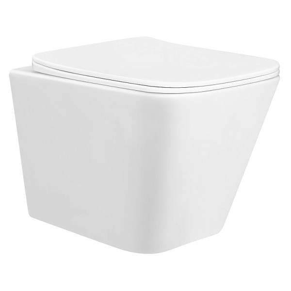 Унитаз подвесной Hugo безободковый с сиденьем микролифт 480x350x363 (AZ-3103) Унитаз подвесной Hugo безободковый с сиденьем микролифт 480x350x363 (AZ-3103)