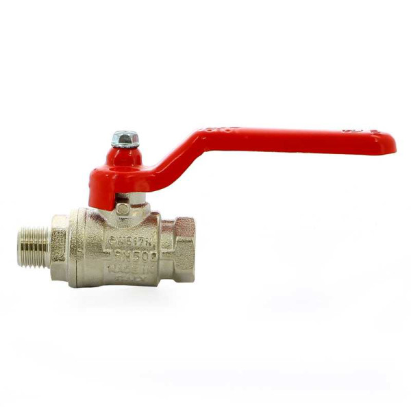 Кран Itap 1/4" ВН шаровый Ideal (красная ручка) (0910014)