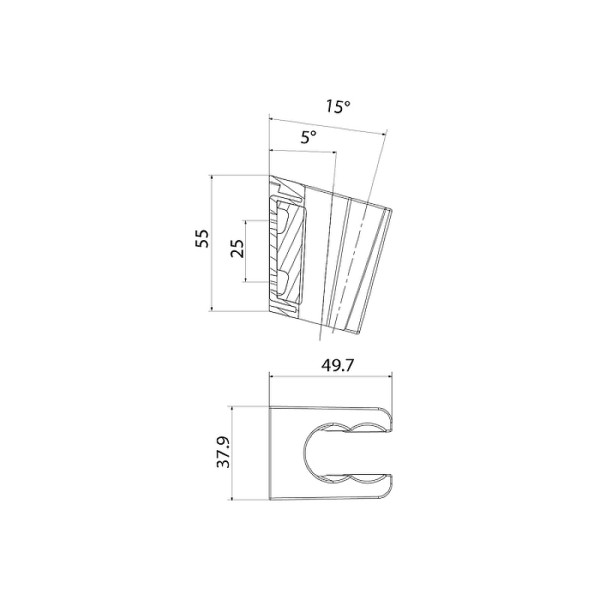 Держатель для лейки Iddis Optima Home хром (080CP00i53)