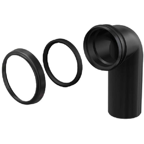 Колено стока AlcaPlast 90/90 комплект (M908)