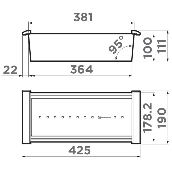 Коландер Omoikiri CO-02-IN 420х190х111 сталь нержавеющая (4999002)