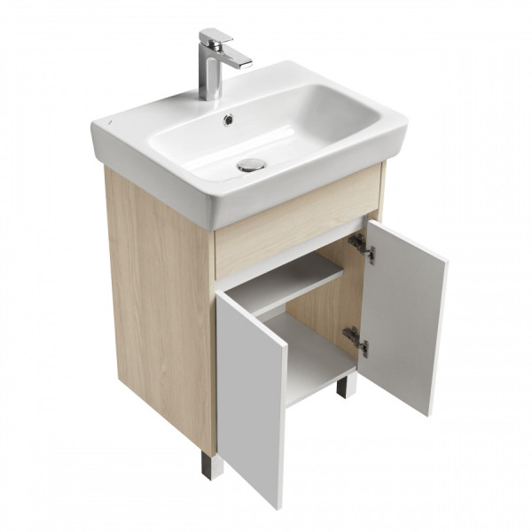 Тумба напольная Aquaton Верди PRO 540x395x660 белый, ясень фабрик (1.A207.7.01V.DAV.0)