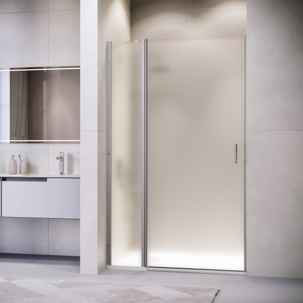 Душевая дверь RGW LE-004Gr 130x195 стекло матовое-сатинат, профиль серый (35120413-210)