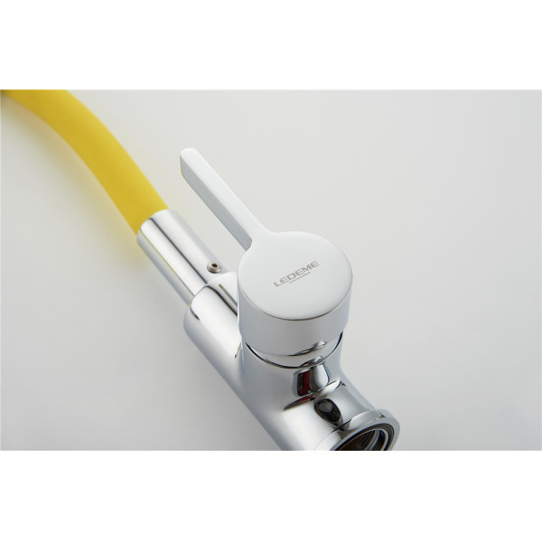Смеситель для кухни Ledeme с гибким изливом (L4898-4)