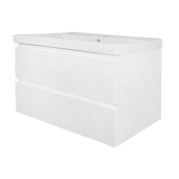 Тумба подвесная Azario с раковиной Мила 80 с раковиной Tempo 80 (CS00091365)