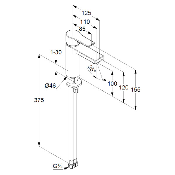 Смеситель для раковины Kludi Zenta SL хром (482920565) Смеситель для раковины Kludi Zenta SL хром (482920565)