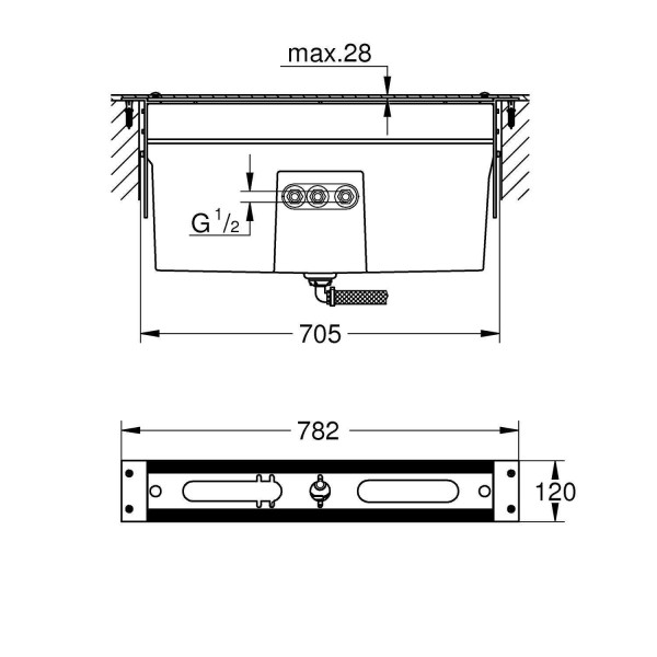 Комплект для ванны Grohe на 4/5 отверстий (29037002)