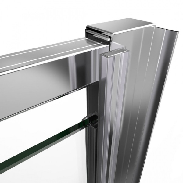 Душевая дверь Vincea Intra 900/1000х1900 стекло шиншилла, профиль хром (VDP-1I9010CH)