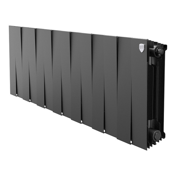 Радиатор биметаллический Royal Thermo PianoForte 300 Чёрный (14 секций) (RTPB3030014)