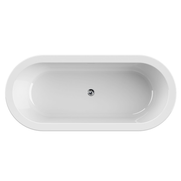 Ванна акриловая Cezares Slim 180x80x60 черный матовый (SLIM CENTRAL-180-80-60-NERO-SET)