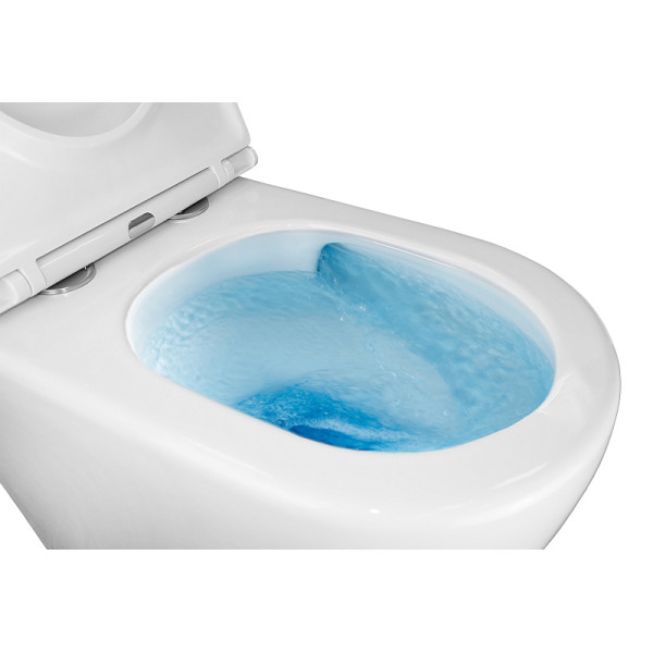 Унитаз напольный Azario Grado с сиденьем с микролифтом белый (AZ-2141D-UQ1)