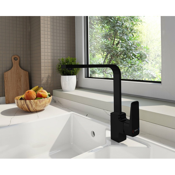 Смеситель для кухни Vitra Root Square матовый черный (A4275336EXP) Смеситель для кухни Vitra Root Square матовый черный (A4275336EXP)