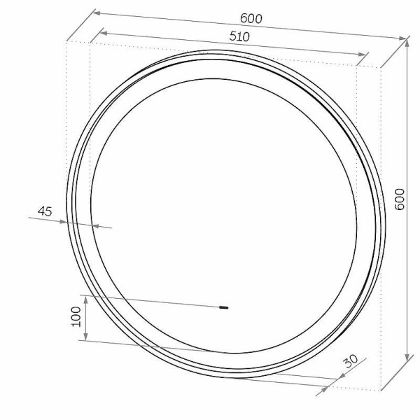 Зеркало с подсветкой Континент Planet white Led D 600 с бесконтактным сенсором (ЗЛП2624) Зеркало с подсветкой Континент Planet white Led D 600 с бесконтактным сенсором (ЗЛП2624)