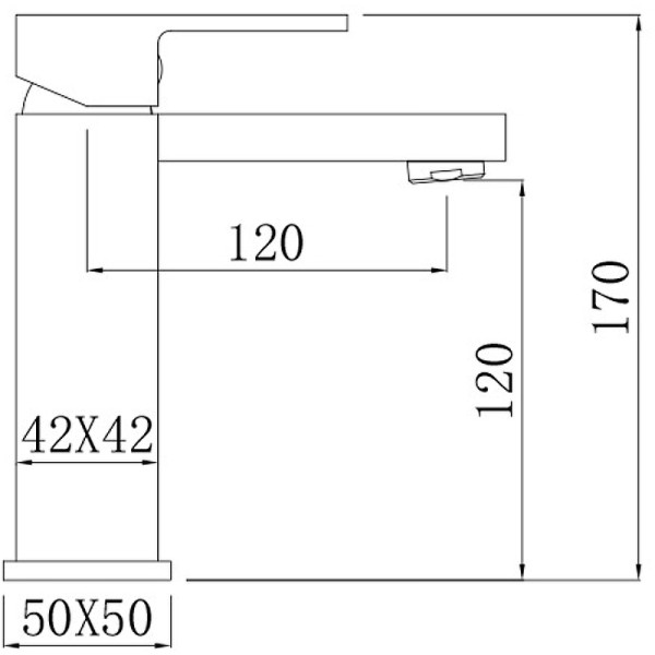 Смеситель для раковины Comforty черный (FC045A-CMT)