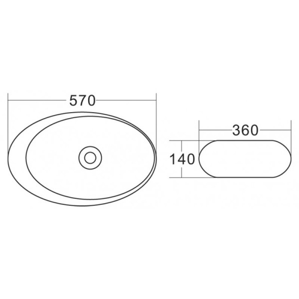 Раковина накладная BelBagno белая (BB1396) Раковина накладная BelBagno белая (BB1396)