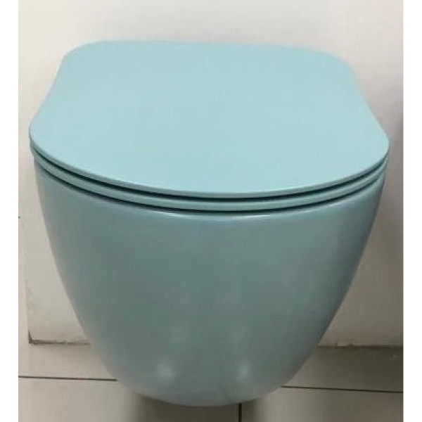 Унитаз подвесной с биде Creavit Free 35,5x51x35 зеленый нил (FE322-00NY00E-0000) Унитаз подвесной с биде Creavit Free 35,5x51x35 зеленый нил (FE322-00NY00E-0000)