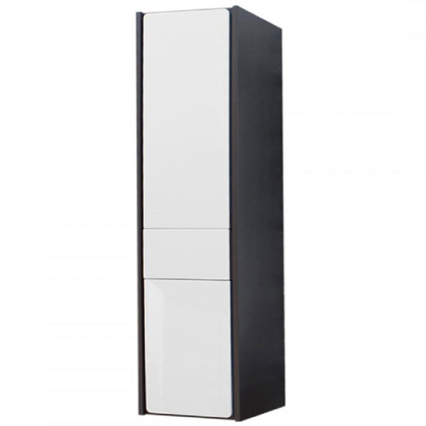 Пенал подвесной Roca Ronda 32x33,3x139 белый глянцевый/антрацит (ZRU9302966)