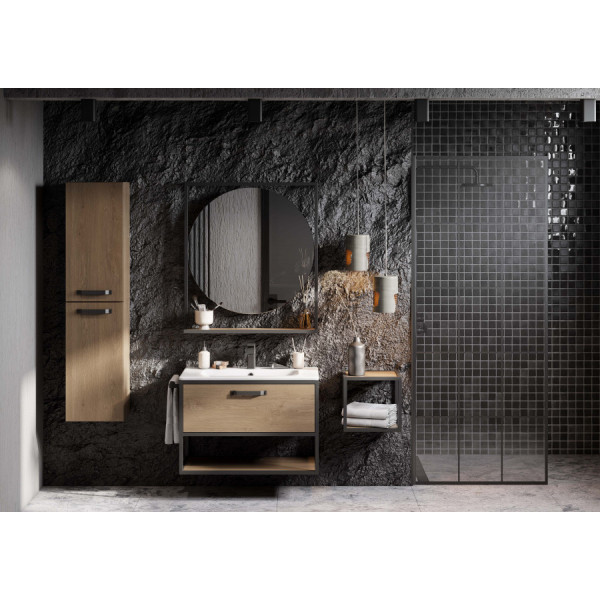 Зеркало Aquaton Лофт Фабрик 800x142x900 дуб кантри (1.A242.6.02L.TDY.0)