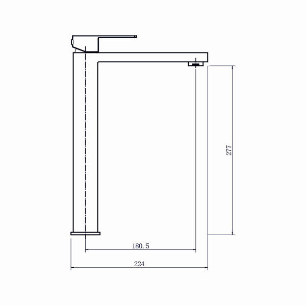 Смеситель для раковины Fashun чёрный (A51217)