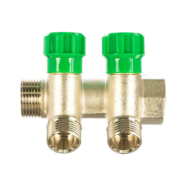Коллектор 2 отв. регулируемый 3/4"*1/2(16) Kromwell (никель) (EU.ST3078125 2x34x12_k) Коллектор 2 отв. регулируемый 3/4"*1/2(16) Kromwell (никель) (EU.ST3078125 2x34x12_k)