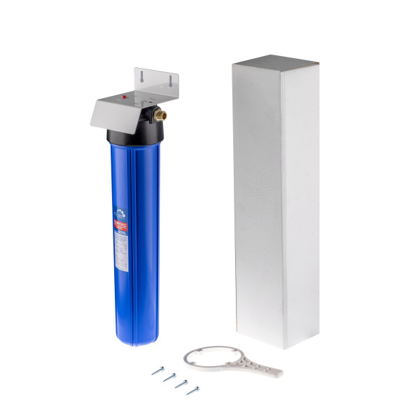 Фильтр колбовый Гейзер 1/2" 20SL (синий, для холодной воды) (50519) Фильтр колбовый Гейзер 1/2" 20SL (синий, для холодной воды) (50519)