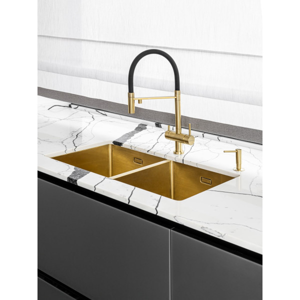 Дозатор для мойки Omoikiri OM-02-LG светлое золото (4995005) Дозатор для мойки Omoikiri OM-02-LG светлое золото (4995005)