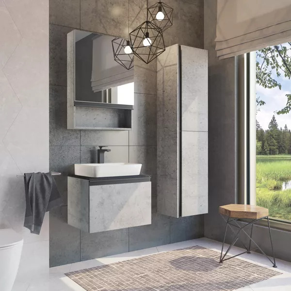 Шкаф зеркальный Comforty Эдинбург 600x155x800 дуб светлый (00-00002043) Шкаф зеркальный Comforty Эдинбург 600x155x800 дуб светлый (00-00002043)